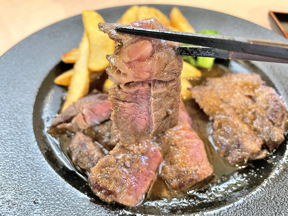 三幸-ステーキ定食③