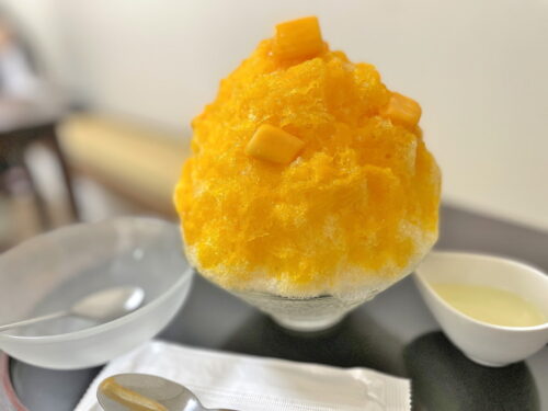 わらび-マンゴーかき氷①