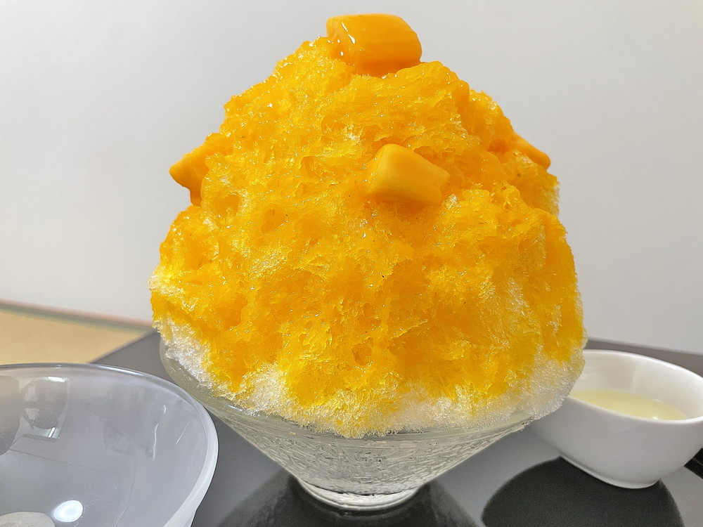 わらび-マンゴーかき氷②