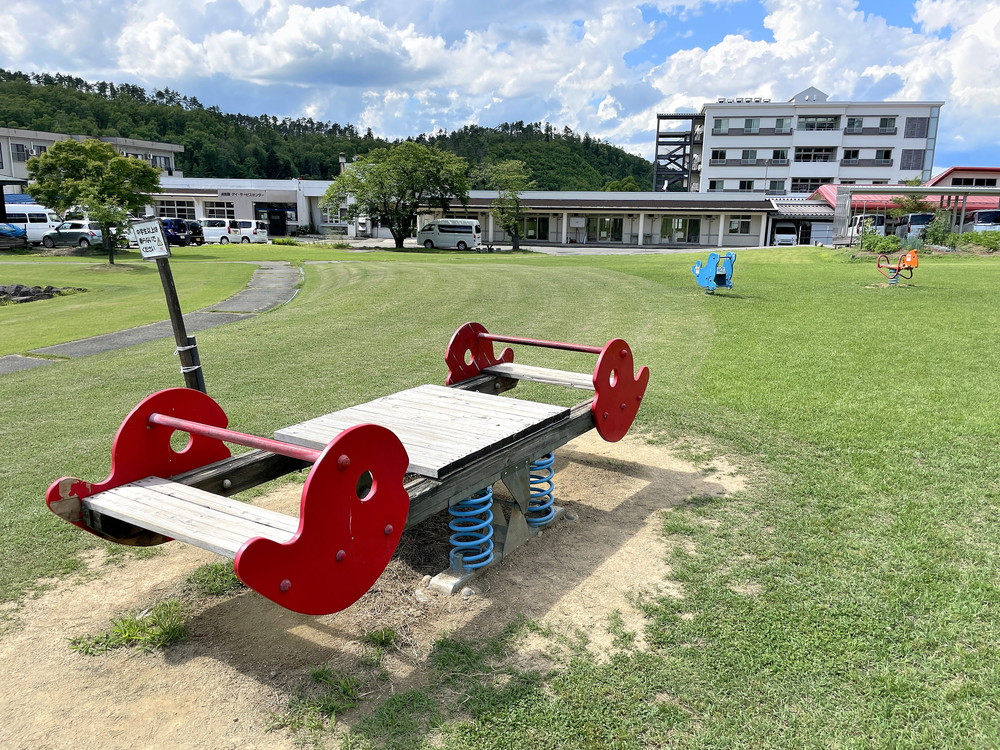 成島ワクワクランド-遊具紹介13-シーソーやスプリング遊具