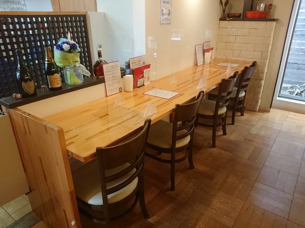 ラ・ベレッツァの店内