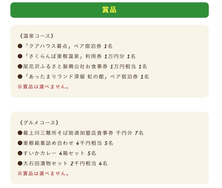 賞品