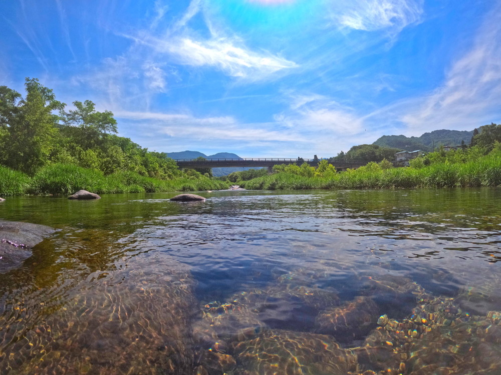 馬見ヶ崎川-釈迦堂河畔広場-水遊び6