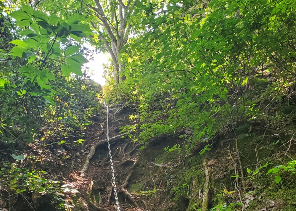 観音岩ーくさり岩