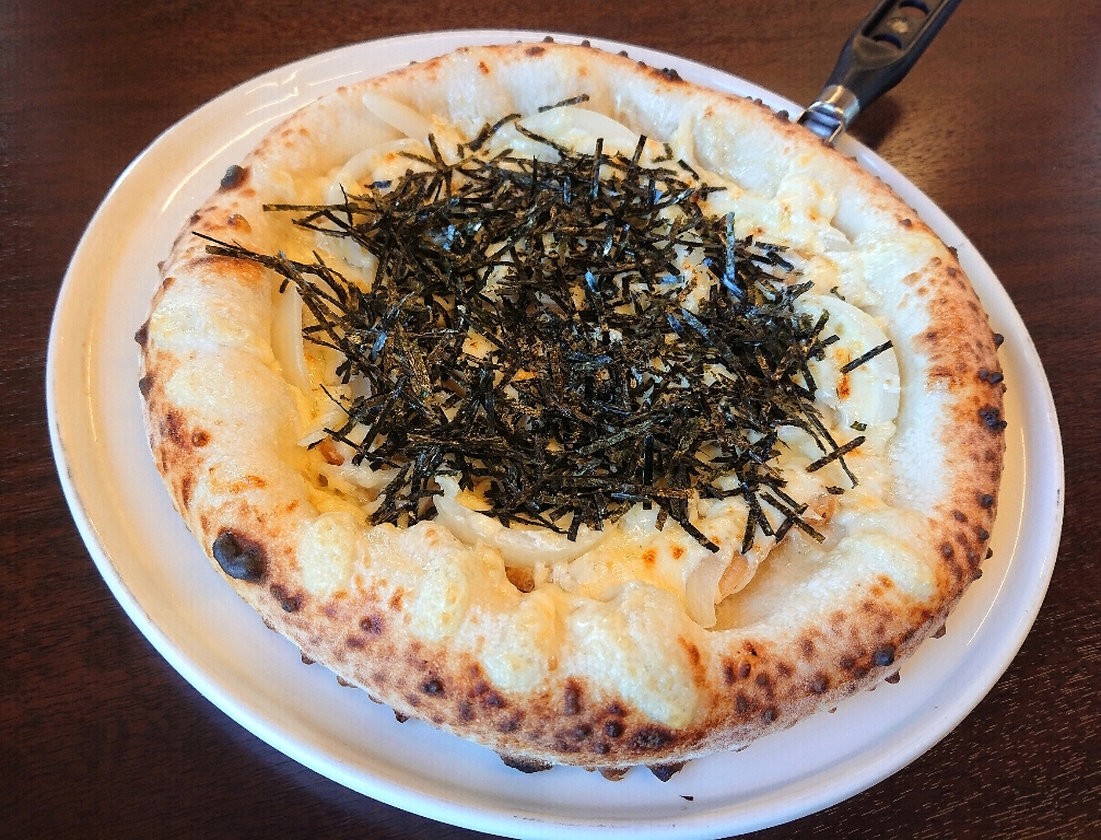 【山形ピザレポ】　Pizzeria Cafe Casette カゼッタ(大江町藤田)　大江町特産のやまがた地鶏のピザを頂きました！