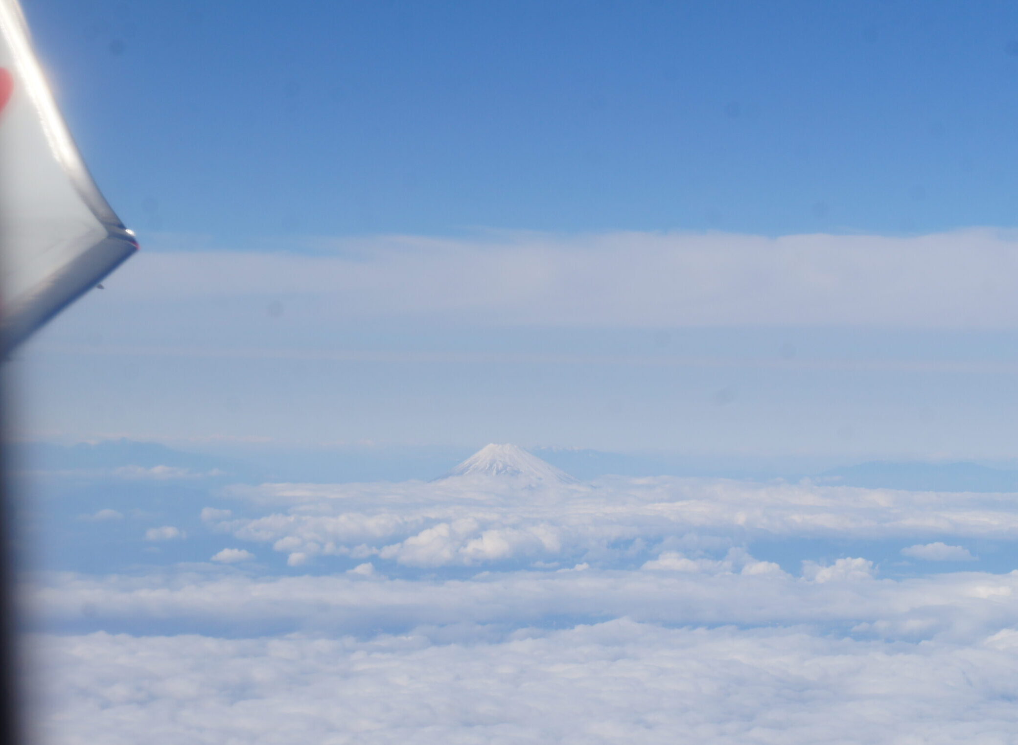 ウイングレット（主翼端翼）と富士山アップ