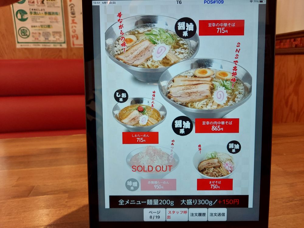 初志 麵屋居間人ーメニュー７