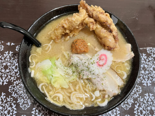 らーめん有頂天EVOLUTION 長井店-ゲソ天みそらーめん1