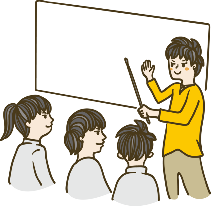 講義する人