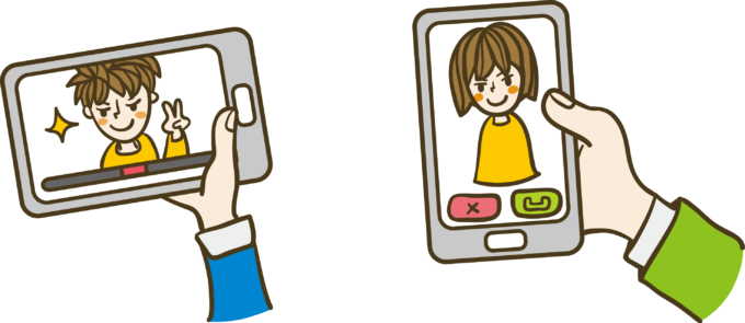 スマホを使う人2