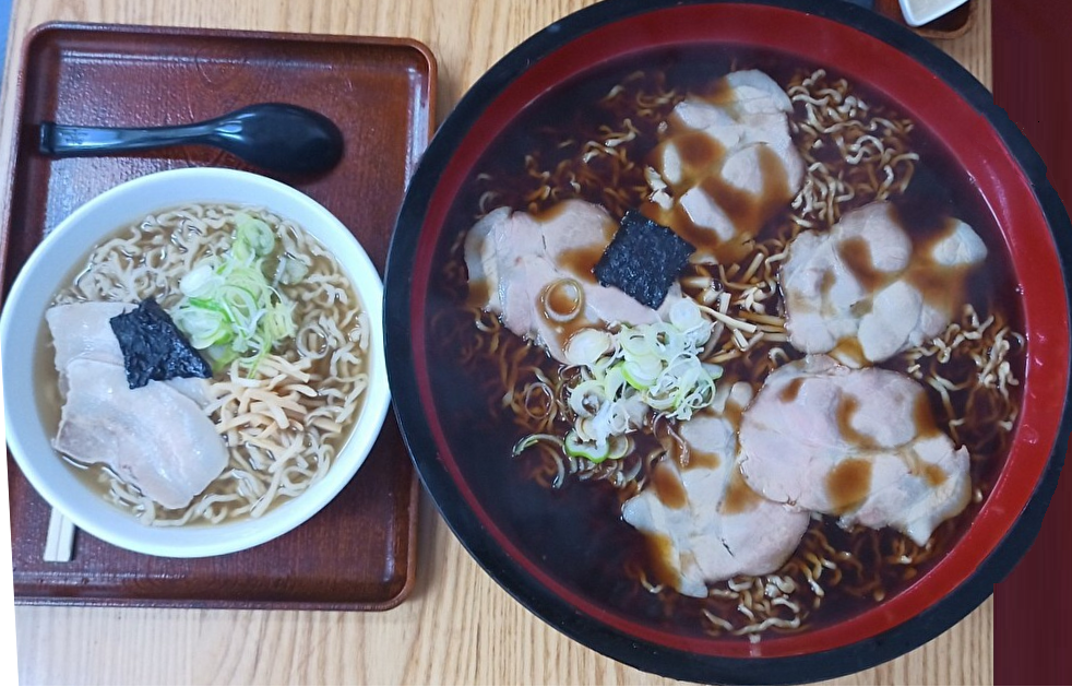 【山形ラーメンレポ】満腹保証の店「飛来ラーメン 酒田店」で5玉1000円のラーメン「黒肉そば 細麺 5玉」に挑む!!