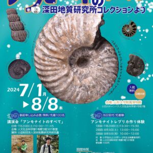 山形イベント情報〜8/8】アンモナイトの世界ー深田地質研究所