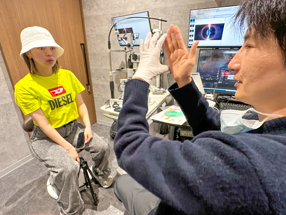 ASUCAアイクリニック-オネーサン翌日検査-2