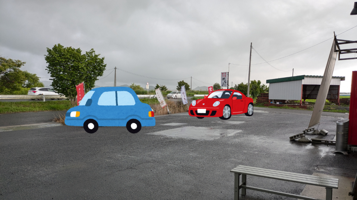 囲ろ川-駐車場①