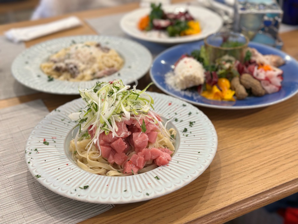 【山形イタリアンレポ】ウミトソラ（山形市瀬波）｜海辺のような空間で味わう贅沢パスタ＆デザート