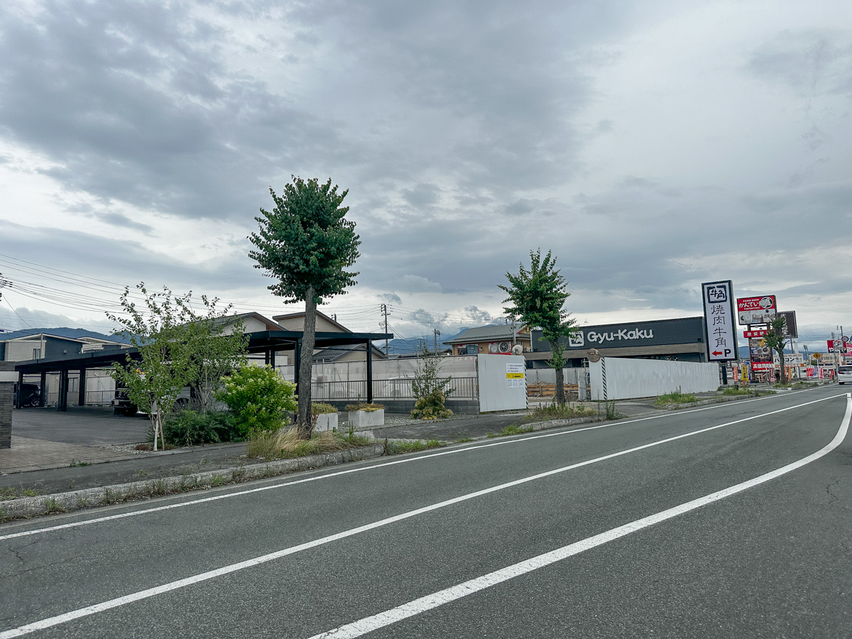 松屋・松のや 山形馬見ヶ崎店の建設現場