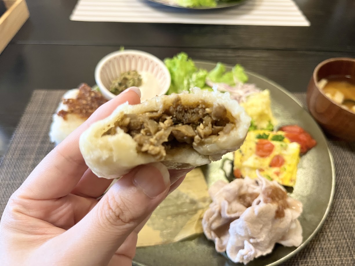 手作りの香ばしいおやき