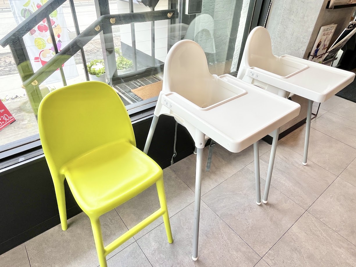 キッズチェア完備