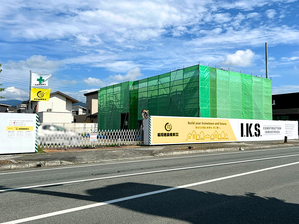 【山形市】馬見ヶ崎の「松屋・松のや」オープン時期に動きあり!建物も着々と進行中
