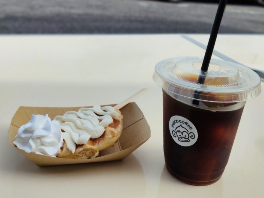 【山形】MINIが目印！新店「Macocoffee（まこコーヒー）」でアイスコーヒー＆ワッフルを味わってきました！