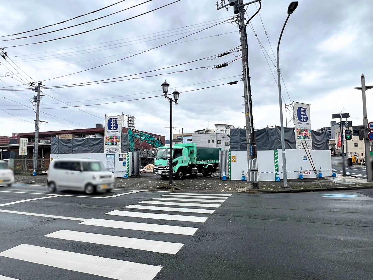 【山形市】旅籠町の交差点近くで解体工事！「山口ビル」跡地の現在の様子は？