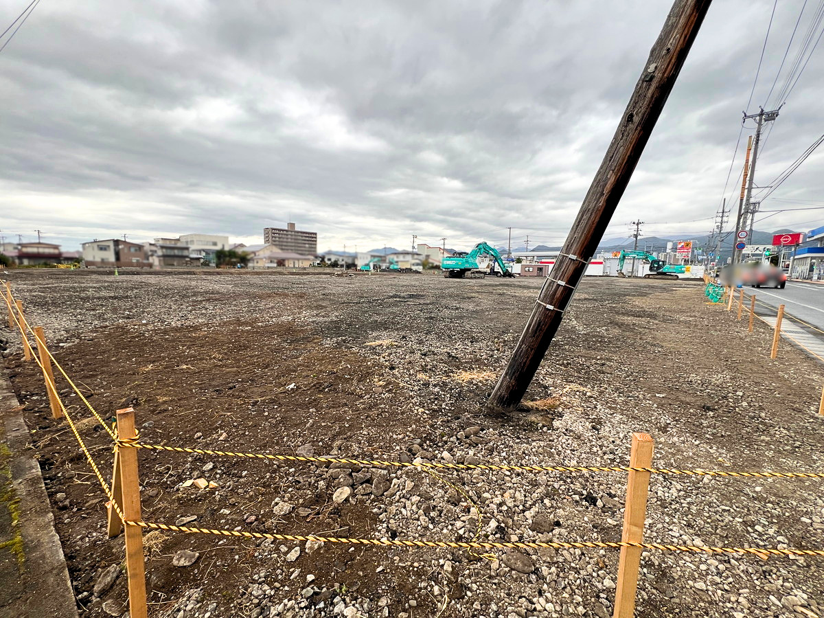 【山形市】北町の「ホームセンター ヤマケン」建物の解体作業がほぼ終了。長年愛された名店の姿が更地に…